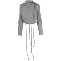 ottolinger veste zippée à col rond - gris