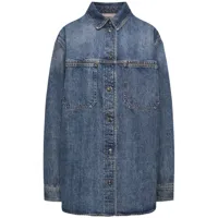 12 storeez chemise selvedge en jean - bleu