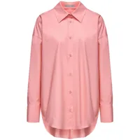 12 storeez chemise en coton à manches longues - rose