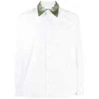 namacheko chemise à ornements en cristal - blanc