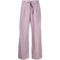 tekla pantalon de pyjama à coupe droite - violet