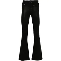 paige pantalon à design évasé - noir