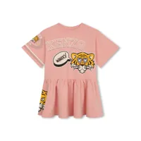 kenzo kids robe courte kenzo club - rose