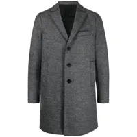 harris wharf london manteau boutonné à motif chevrons - gris