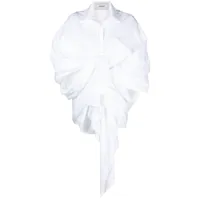 coperni chemise à design drapé - blanc