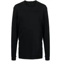 11 by boris bidjan saberi t-shirt en coton à zip - noir