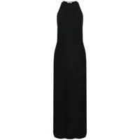 gauchère robe longue à dos nageur - noir