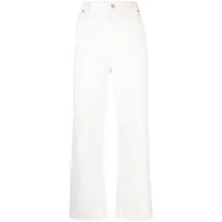 bally jean taille haute à logo brodé - blanc