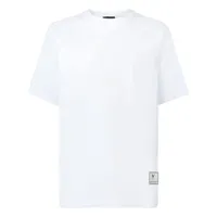 giuseppe zanotti t-shirt à patch logo - blanc