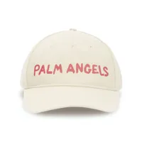 palm angels casquette à logo imprimé - blanc