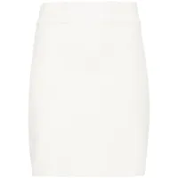claudie pierlot jupe en maille à taille haute - blanc