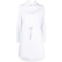 claudie pierlot robe-chemise pia en popeline - blanc