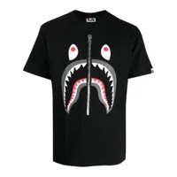 a bathing ape® t-shirt shark en coton - noir