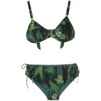 lygia & nanny bikini marcela à imprimé abstrait - vert