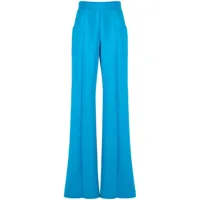 cynthia rowley pantalon ample à coutures ton sur ton - bleu
