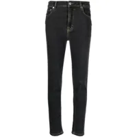 moschino jeans jean skinny à taille haute - noir