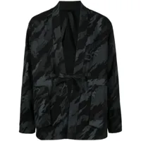 maharishi veste réversible à imprimé camouflage - noir