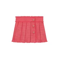 dolce & gabbana kids minijupe en tweed à design plissé - rose