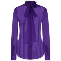 dolce & gabbana blouse à col lavallière - violet