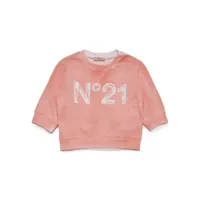 nº21 kids t-shirt en coton à logo imprimé - rose