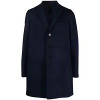 harris wharf london manteau boutonné à design en feutre - bleu