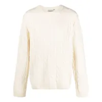 carhartt wip pull cambell en maille épaisse - blanc