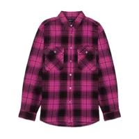 purple brand chemise en coton à carreaux - rose