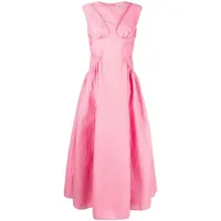 rachel gilbert robe évasée celia à effet froissé - rose