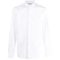 neil barrett chemise en coton à boutonnière - blanc