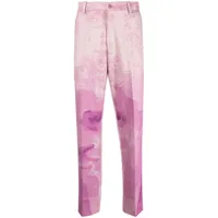 kidsuper pantalon de costume à plis marqués - rose