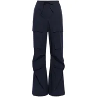 p.a.r.o.s.h. pantalon droit à poches cargo - bleu