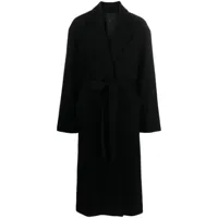 nili lotan manteau ceinturé fabien - noir