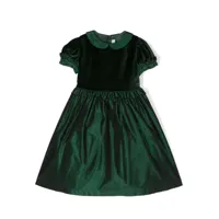 siola robe volantée à détail de nœud - vert