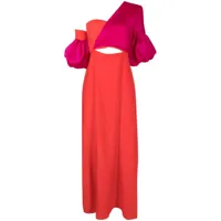 isolda robe greta à design asymétrique - multicolore