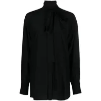 sportmax blouse vivetta en soie - noir