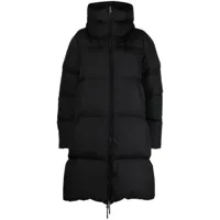sportmax manteau à capuche - noir