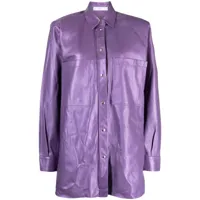 iro chemise alegre en cuir - violet