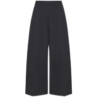 rosetta getty pantalon ample à coupe courte - noir