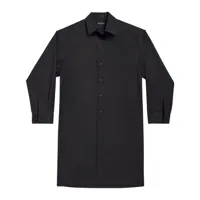 balenciaga robe-chemise à coupe oversize - noir