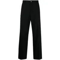 marni pantalon de costume tropical à coupe droite - noir