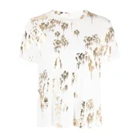 cynthia rowley t-shirt en coton à fleurs - blanc