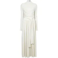 proenza schouler robe longue meret à design drapé - blanc
