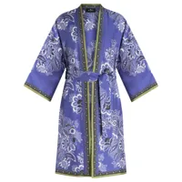 etro robe de chambre en soie kesa à fleurs - violet