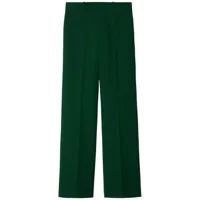 burberry pantalon de tailleur en laine - vert