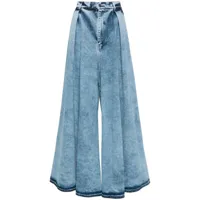 giuseppe di morabito jean ample à design plissé - bleu