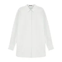 12 storeez chemise en coton mélangé à manches longues - blanc