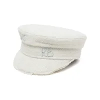 ruslan baginskiy casquette gavroche baker boy à logo brodé - blanc