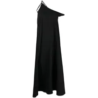 ottolinger robe mi-longue à design asymétrique - noir