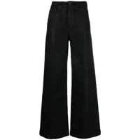paige pantalon ample à taille-haute - noir