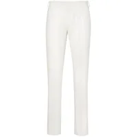 philipp plein pantalon de costume en lin - blanc